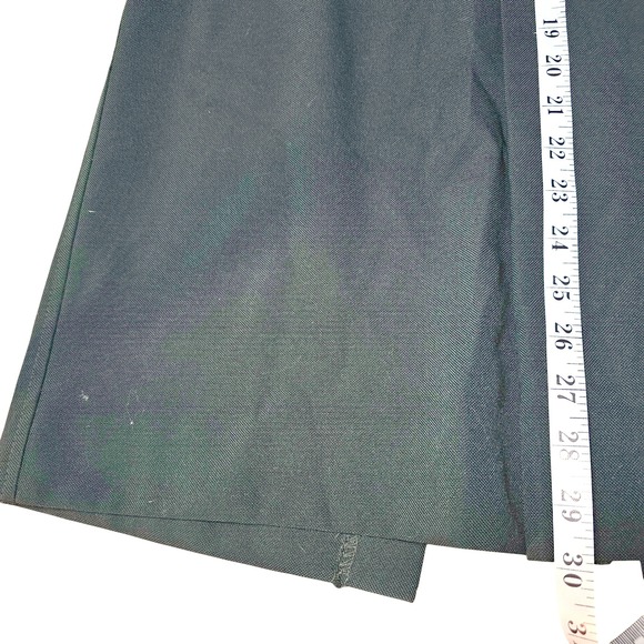 Vintage Emerald Christmas Green Wool Blend‎ A-Line Midi Skirt Size S 26 - Picture 6 of 8